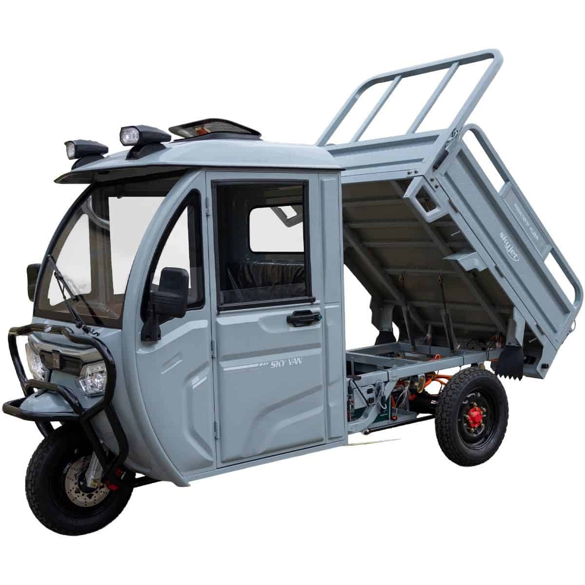 Triciclu electric cargo fără permis SKYJET Sky Van cu cabină, 3000W, 25km/h – imagine 8