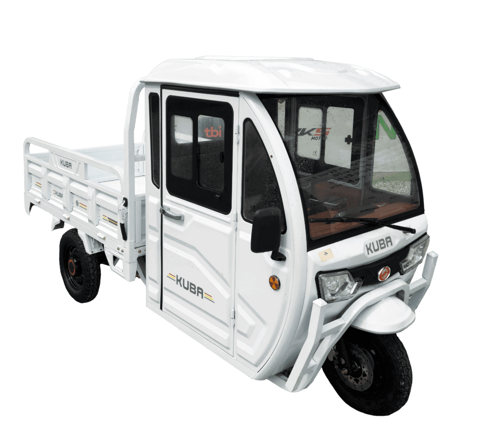 Triciclu electric fără permis KUBA E-Kamyonet cu cabină, 1000W, 25km/h – imagine 2